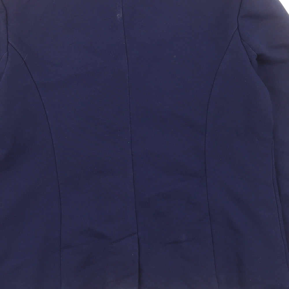 Ralph Lauren Womens Blue Jacket Size 12 Button