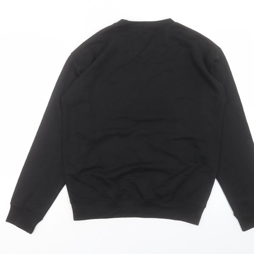 Mode LL Womens Black Cotton Pullover Sweatshirt Size 8 Pullover