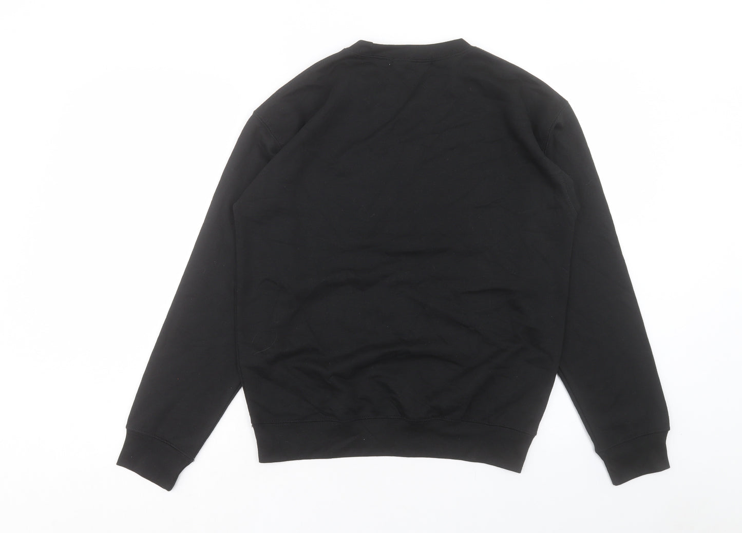 Mode LL Womens Black Cotton Pullover Sweatshirt Size 8 Pullover