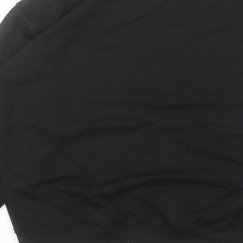 Mode LL Womens Black Cotton Pullover Sweatshirt Size 8 Pullover