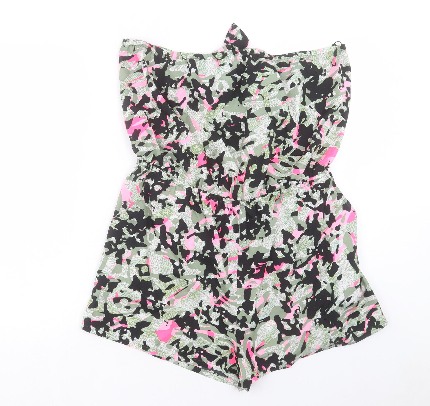 Atmosphere Womens Multicoloured Camouflage Polyester Playsuit One-Piece Size XL L3 in Pullover