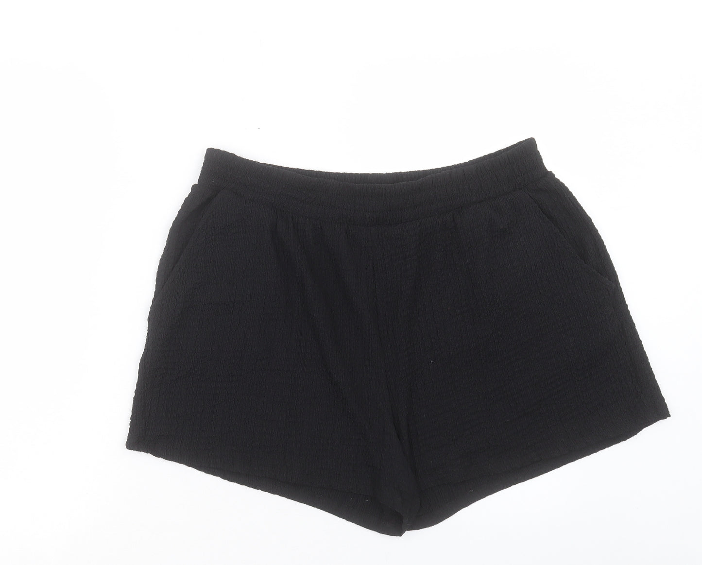Primark Womens Black Polyester Hot Pants Shorts Size XL L3 in Regular Pull On