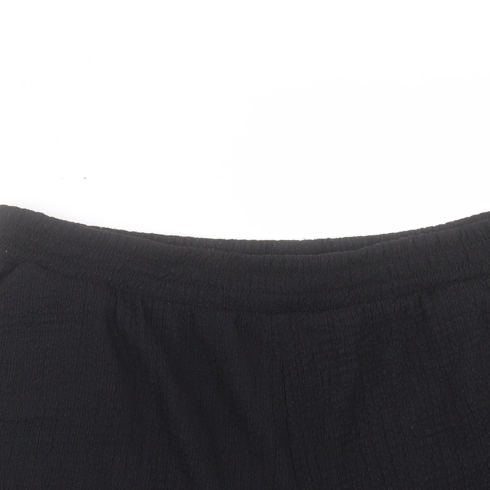 Primark Womens Black Polyester Hot Pants Shorts Size XL L3 in Regular Pull On