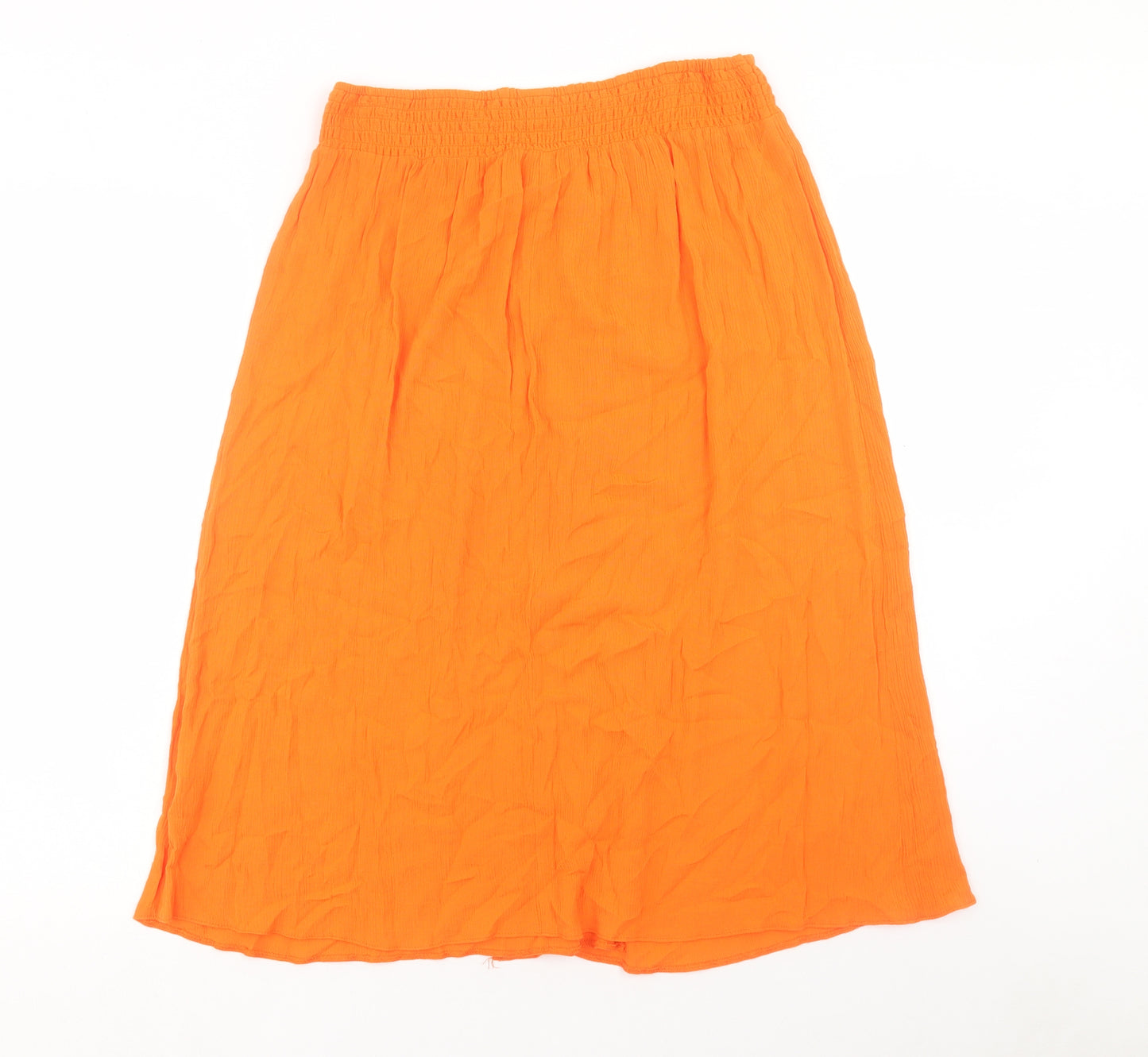 George Womens Orange Viscose A-Line Skirt Size M