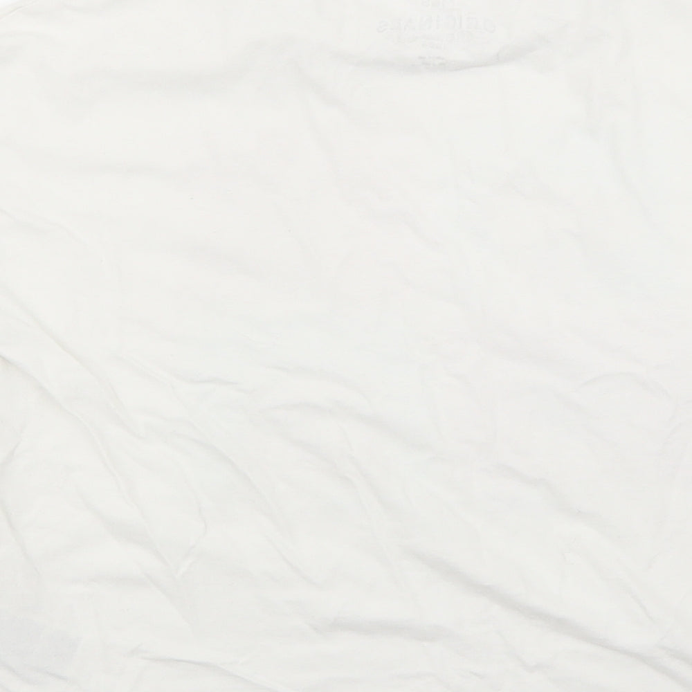 Marks and Spencer Girls White Cotton Basic T-Shirt Size 10-11 Years Round Neck Pullover - Pawsitive Mood