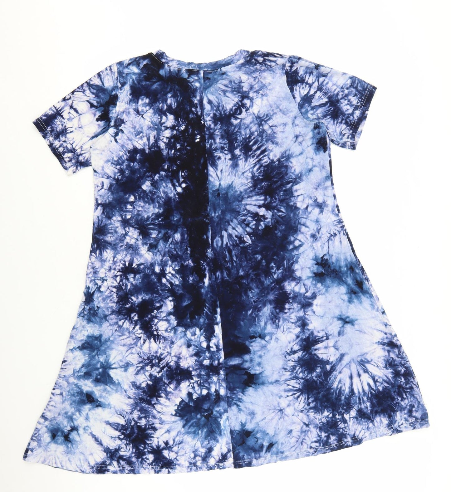Zero City Womens Multicoloured Cotton T-Shirt Dress Size XL Crew Neck Pullover - Tie-Dye