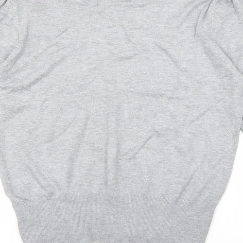 Wallis Womens Grey Roll Neck Viscose Pullover Jumper Size 12