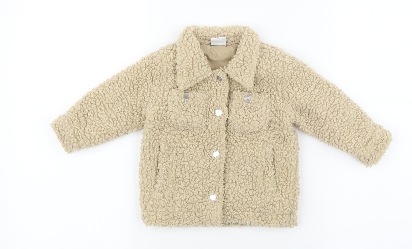 pep & co Baby Beige Basic Jacket Jacket Size 9-12 Months Snap