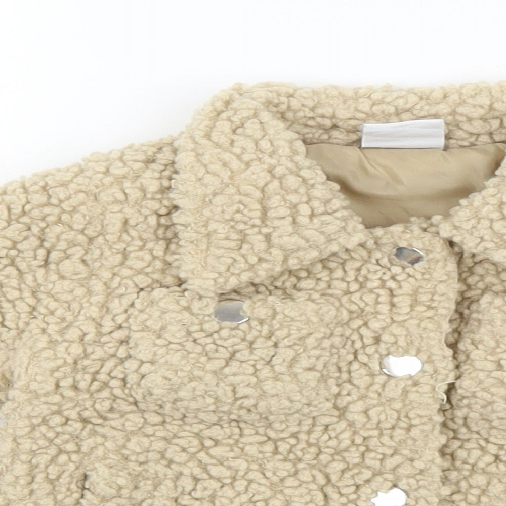 pep & co Baby Beige Basic Jacket Jacket Size 9-12 Months Snap