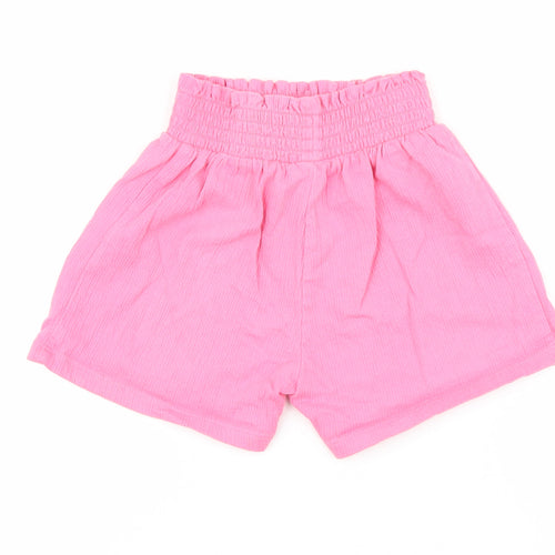 George Girls Pink Cotton Bermuda Shorts Size 4-5 Years Regular