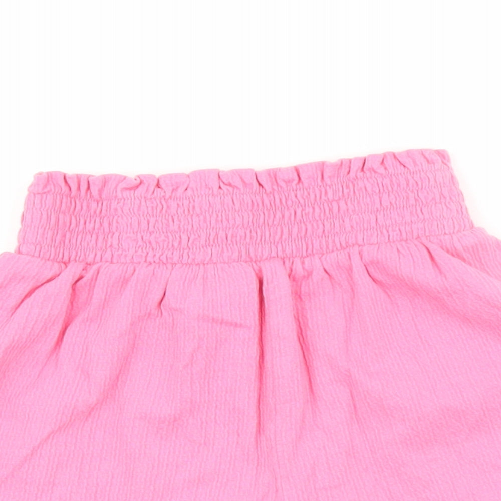 George Girls Pink Cotton Bermuda Shorts Size 4-5 Years Regular