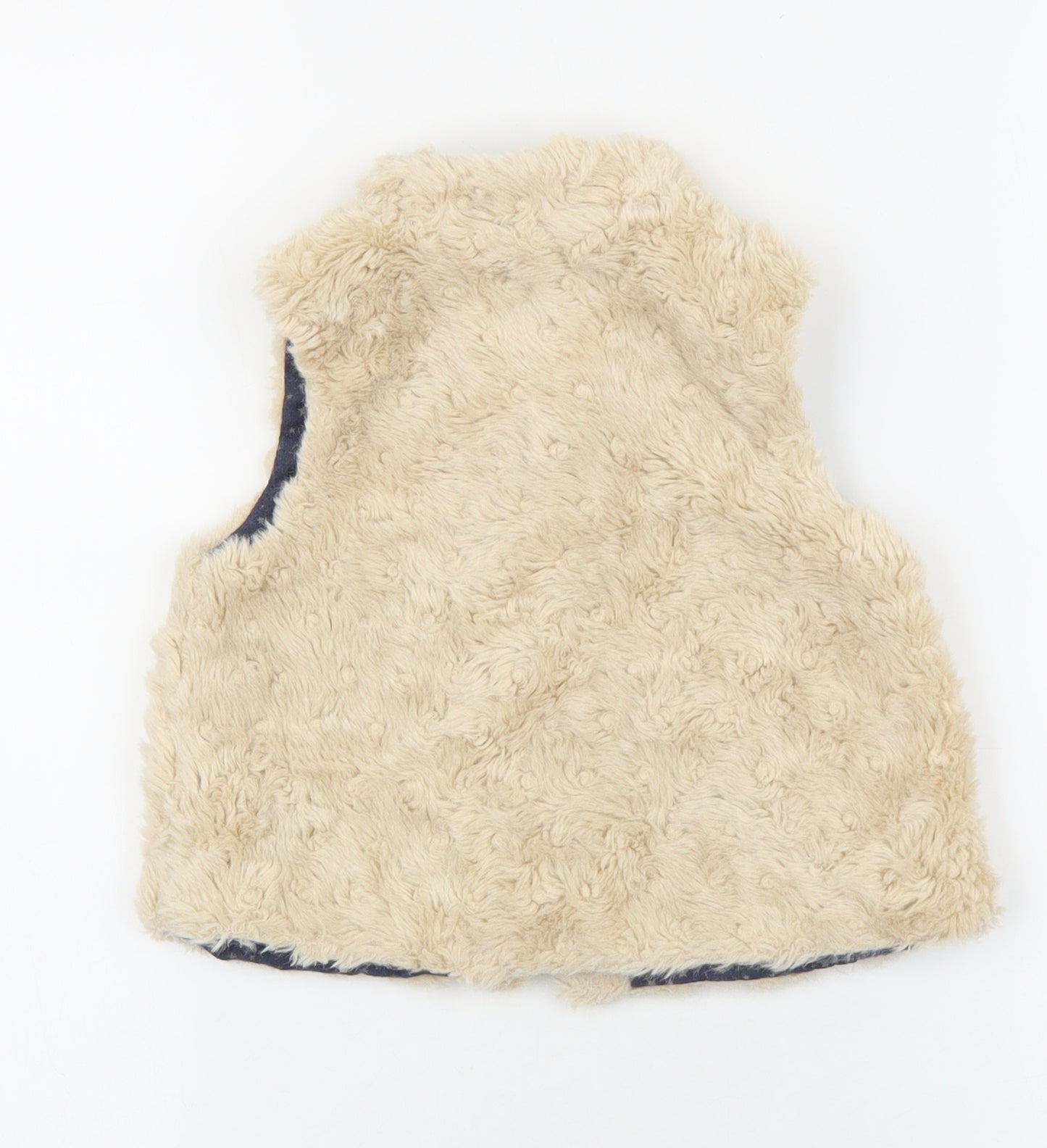 Zara Baby Beige Gilet Jacket Size 12-18 Months Hook & Loop