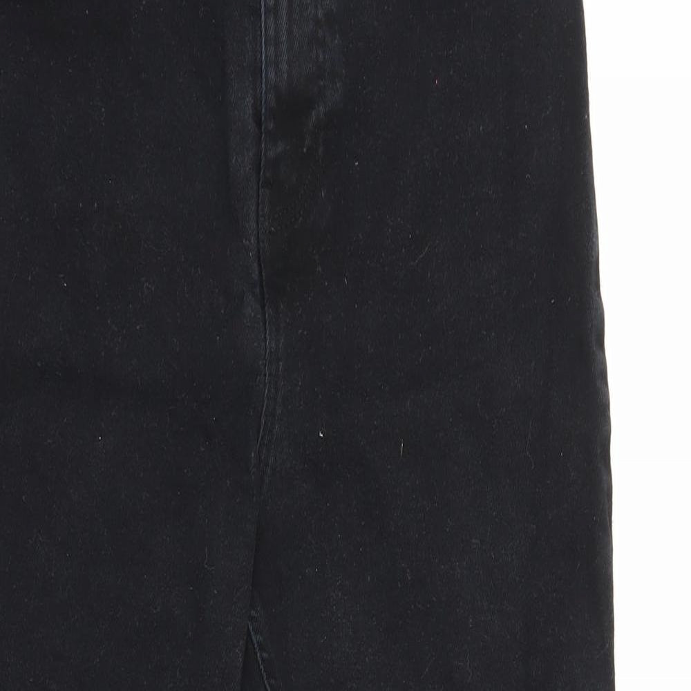 New Look Womens Black Polyester Skinny Jeans Size 16 L27 in Regular Zip