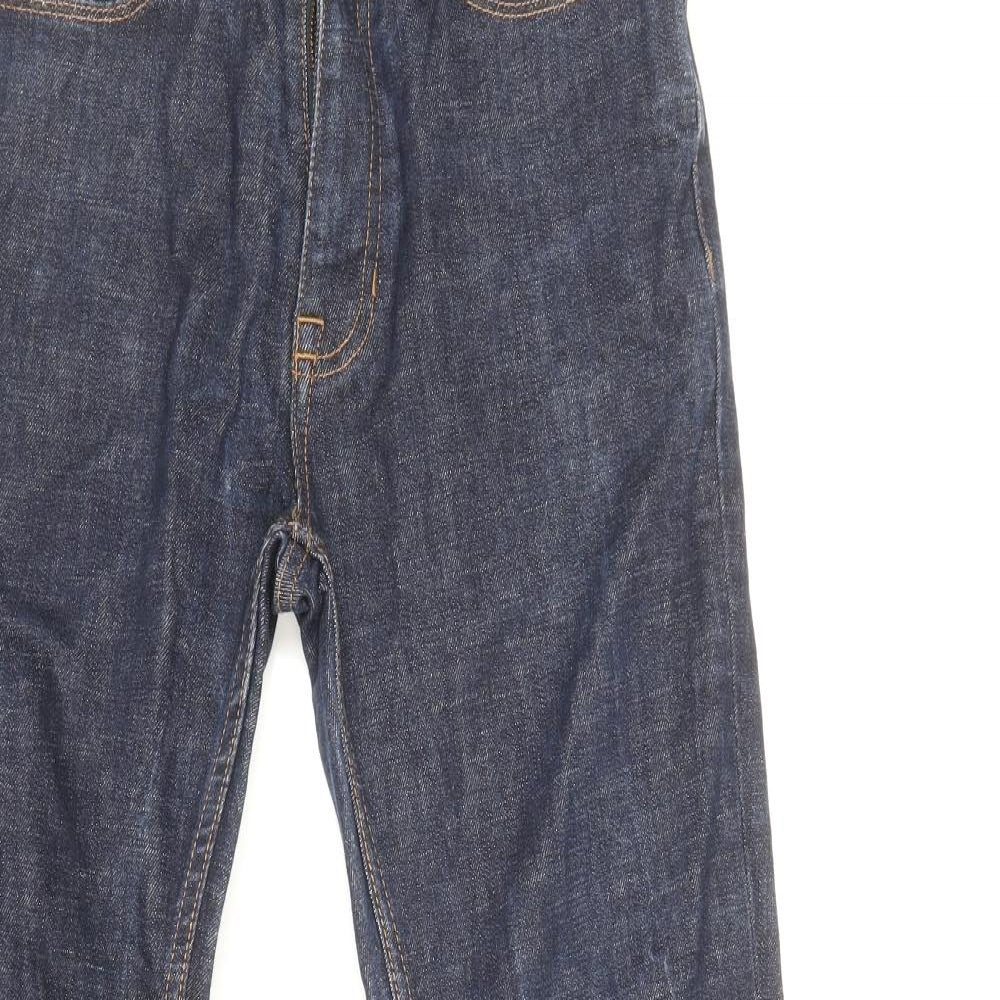 Burton Mens Blue Cotton Skinny Jeans Size 28 in L28 in Regular Zip