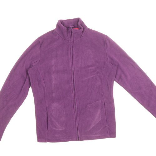 Marks and Spencer Womens Purple Jacket Size 8 Zip