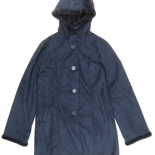 Gabriella Vicenza Womens Blue Jacket Size 12 Button
