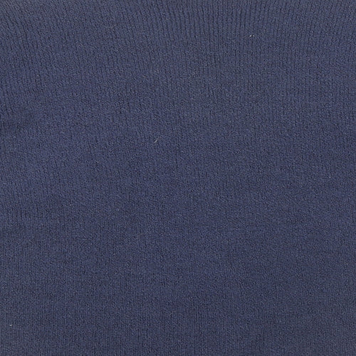 Fay Louise Womens Blue Round Neck Acrylic Pullover Jumper One Size
