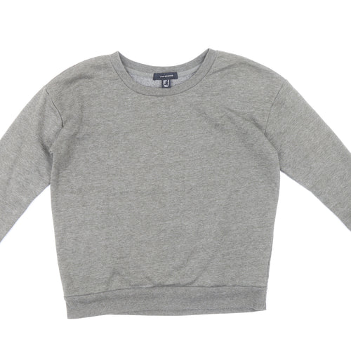 Atmoshphere Womens Grey Polyester Pullover Sweatshirt Size 10 Pullover