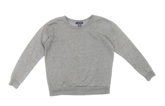 Front view of Atmosphere women’s grey polyester pullover sweatshirt, size UK 10, pullover