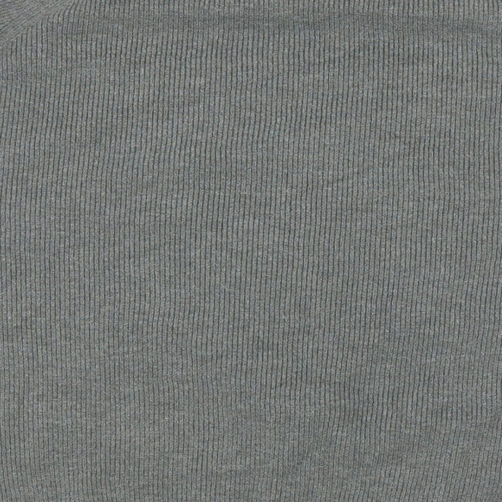 Marks and Spencer Mens Grey Round Neck Polyester Pullover Jumper Size XL