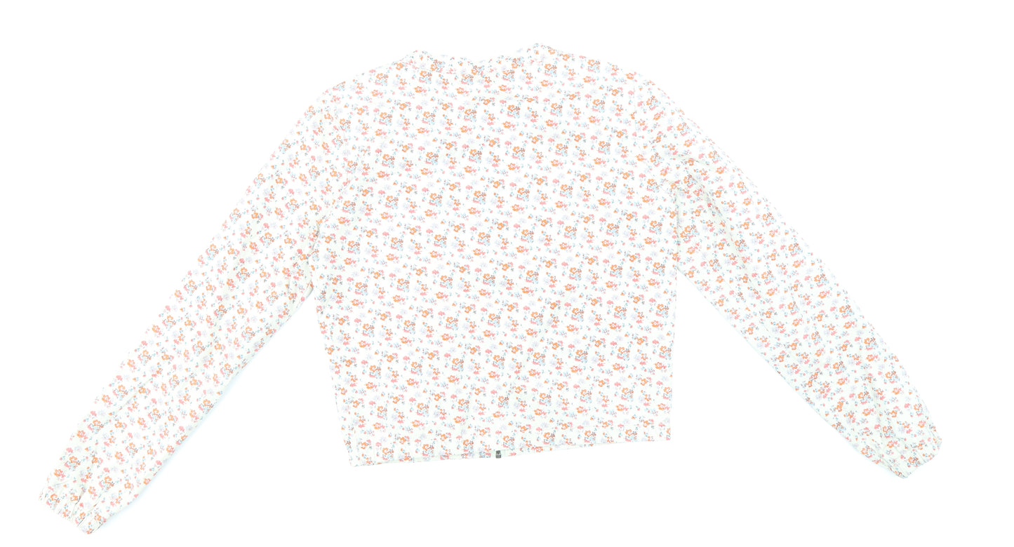 ICHI Womens Multicoloured Floral Jacket Size XS Zip