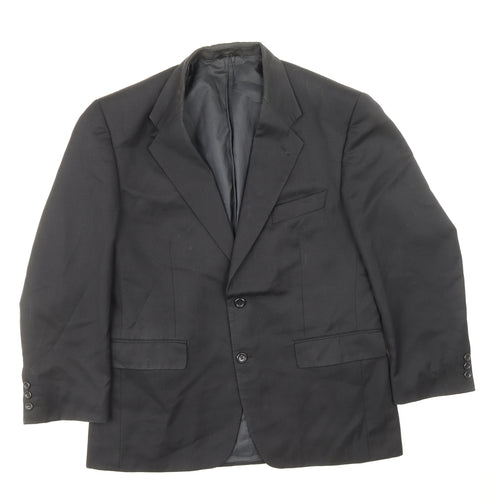 Burton Mens Blue Polyester Jacket Suit Jacket Size 40