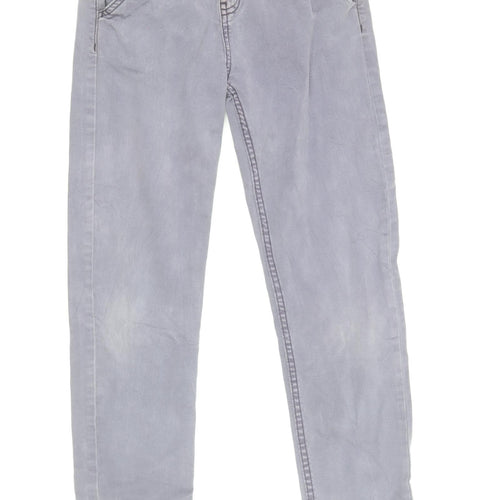 TU Girls Pink Cotton Straight Jeans Size 9 Months L24 in Regular Zip