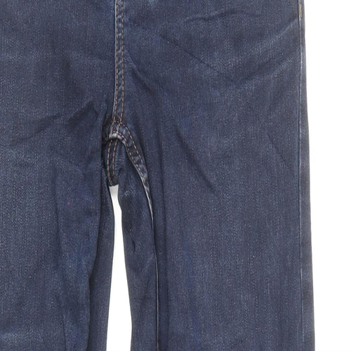 Jasper Conran Womens Blue Cotton Tapered Jeans Size 10 L29 in Regular Zip
