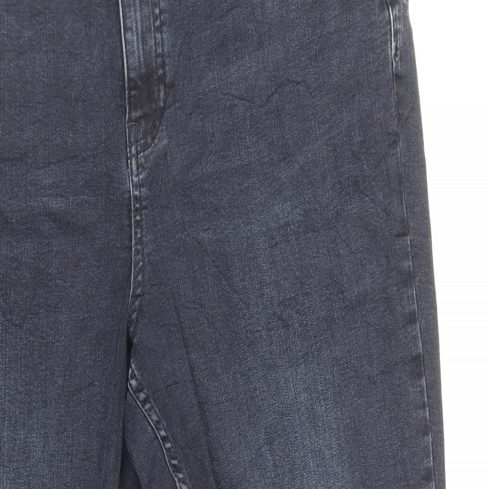 New Look Womens Blue Cotton Skinny Jeans Size 18 L25 in Regular Zip