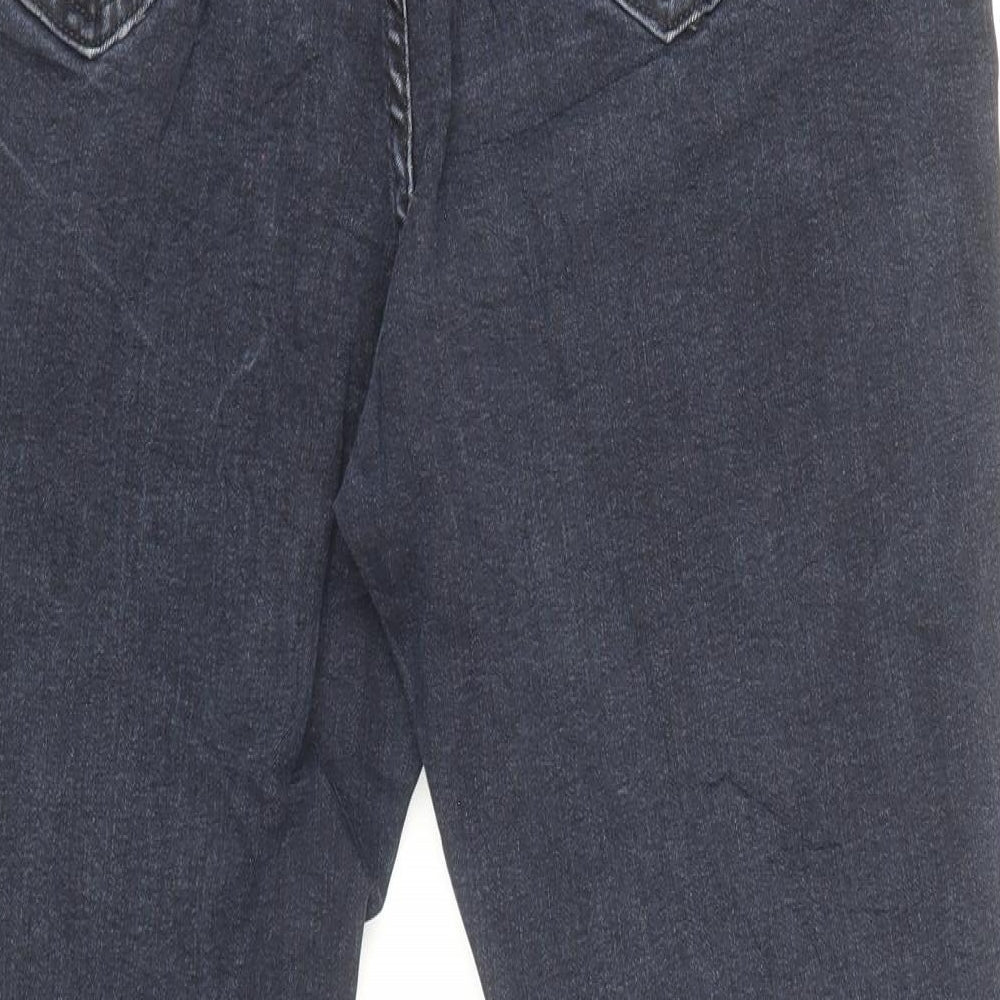 New Look Womens Blue Cotton Skinny Jeans Size 18 L25 in Regular Zip