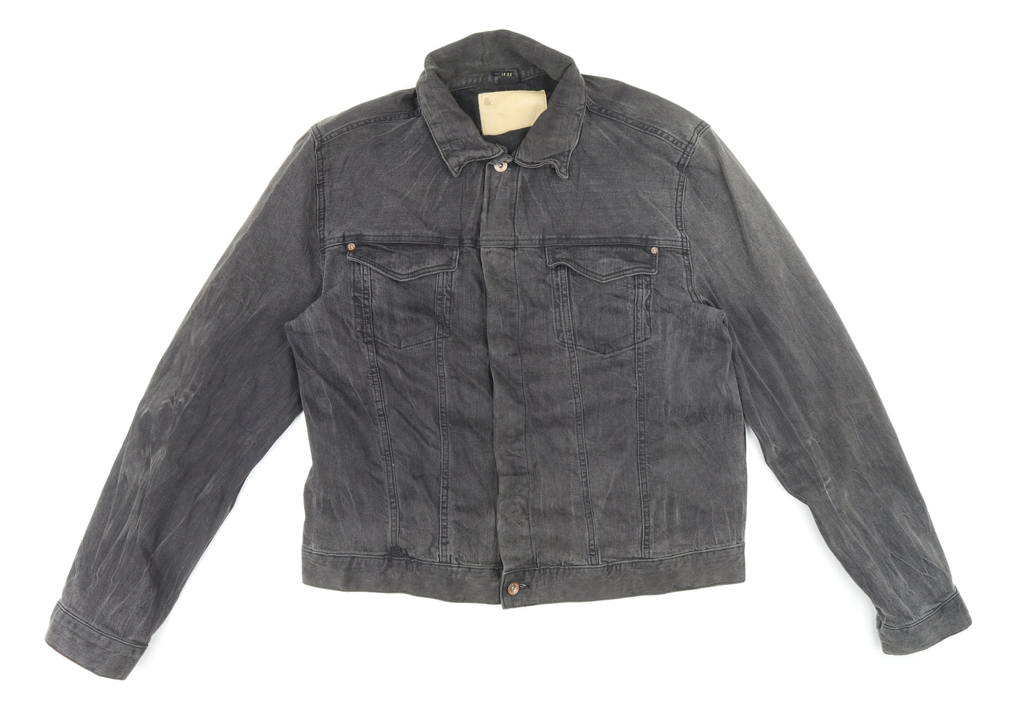 H&M Mens Green Jacket Size XL Button
