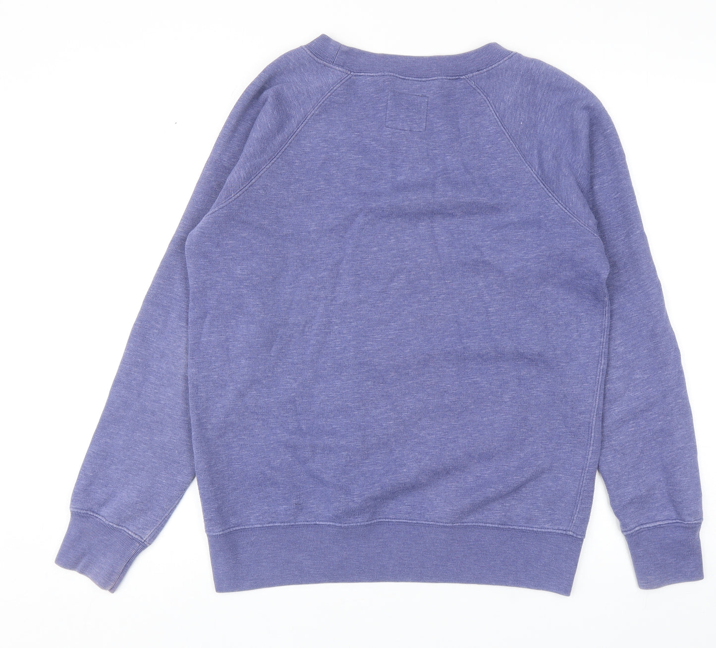Jack Wills Womens Blue Cotton Pullover Sweatshirt Size 12 Pullover - University Outfitters