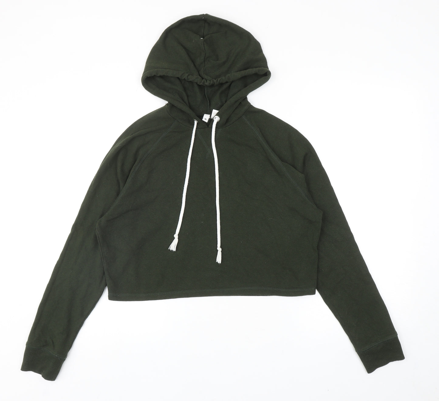 Divided by H&M Womens Green Cotton Pullover Hoodie Size S Pullover