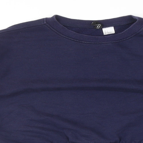 Divided by H&M Womens Multicoloured Colourblock Cotton Pullover Sweatshirt Size S Pullover