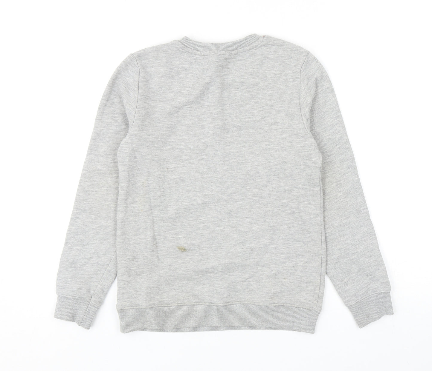 H&M Boys Grey Cotton Pullover Sweatshirt Size 9-10 Years Pullover - Football