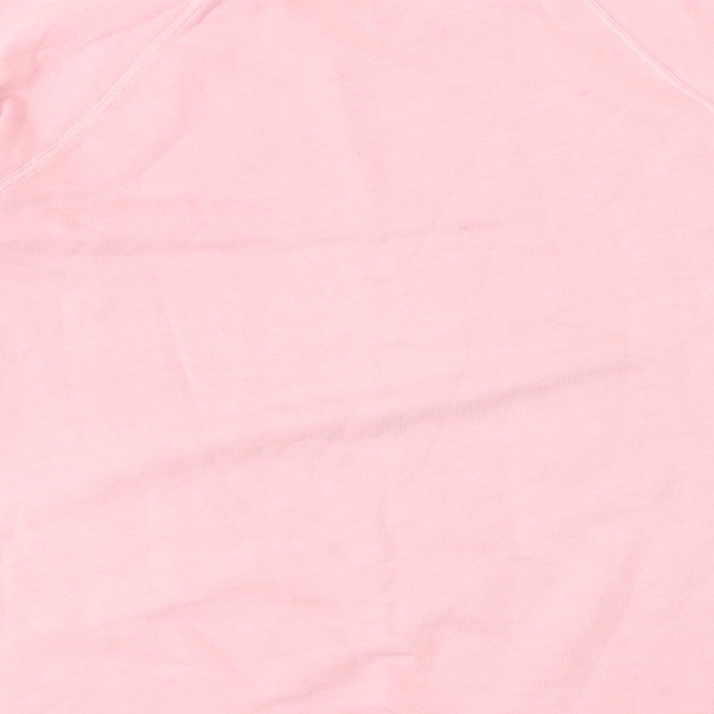 Marks and Spencer Womens Pink Cotton Pullover Sweatshirt Size L Pullover