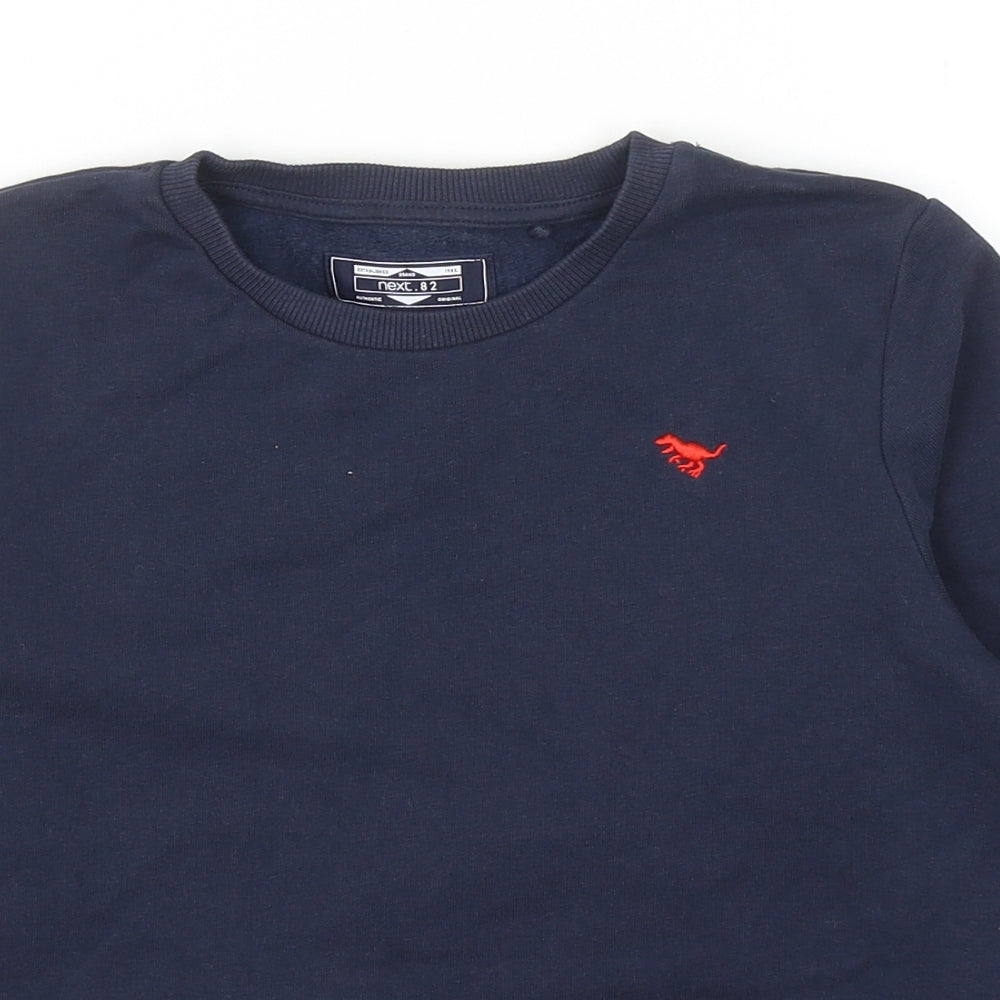 NEXT Boys Blue Cotton Pullover Sweatshirt Size 6-7 Years Pullover