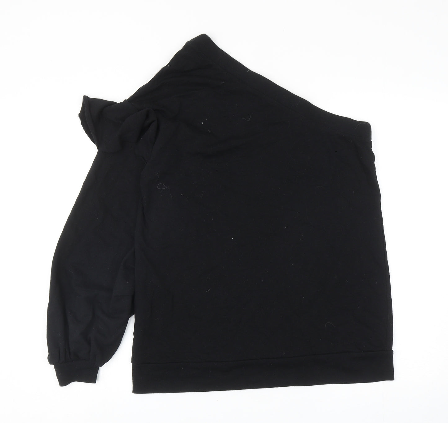 Zara Womens Black Cotton Pullover Sweatshirt Size M Pullover