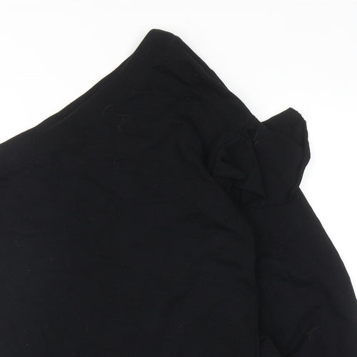 Zara Womens Black Cotton Pullover Sweatshirt Size M Pullover