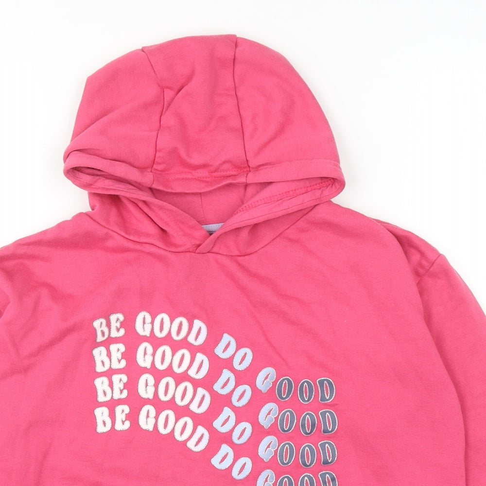 Primark Girls Pink Cotton Pullover Hoodie Size 12-13 Years Pullover - Be Good Do Good