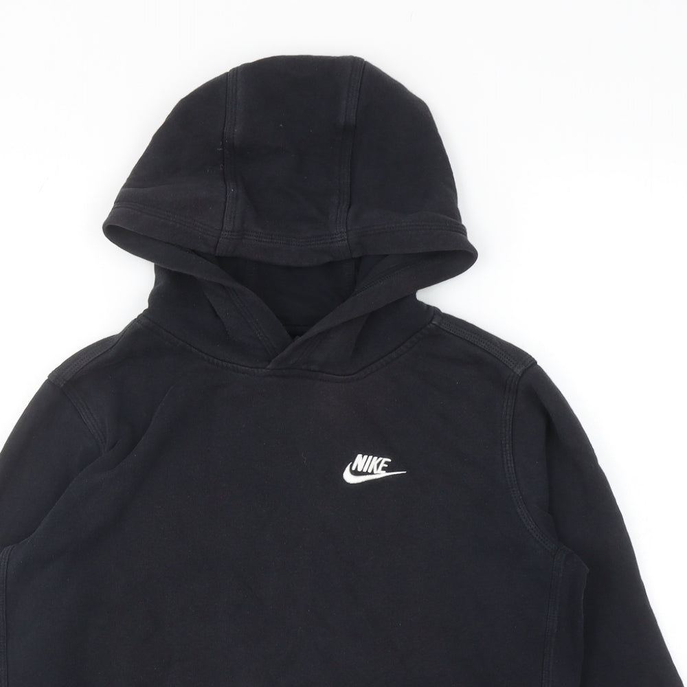 Nike Boys Black Cotton Pullover Hoodie Size XL Pullover