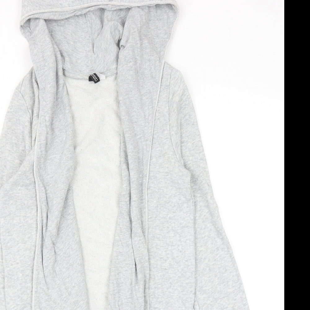 H&M Womens Grey Cotton Pullover Hoodie Size S