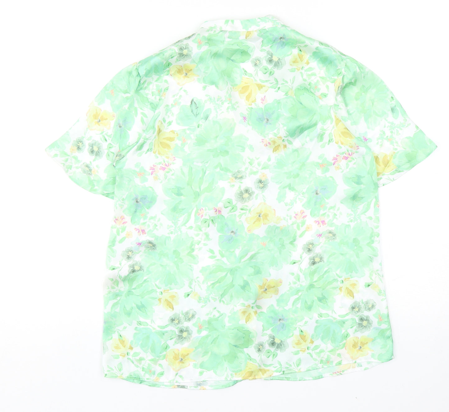 Zara Womens Multicoloured Floral Polyester Basic Blouse Size XS V-Neck