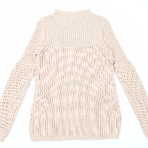 Fashion Union Womens Pink Round Neck Acrylic Pullover Jumper Size 10