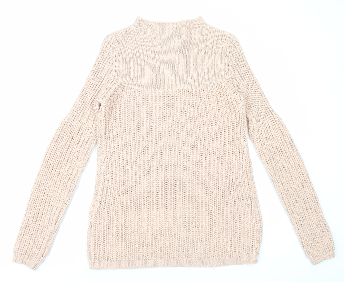 Fashion Union Womens Pink Round Neck Acrylic Pullover Jumper Size 10