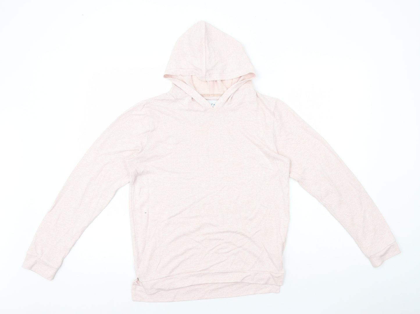 Fat Face Girls Pink Viscose Pullover Hoodie Size 12-13 Years Pullover