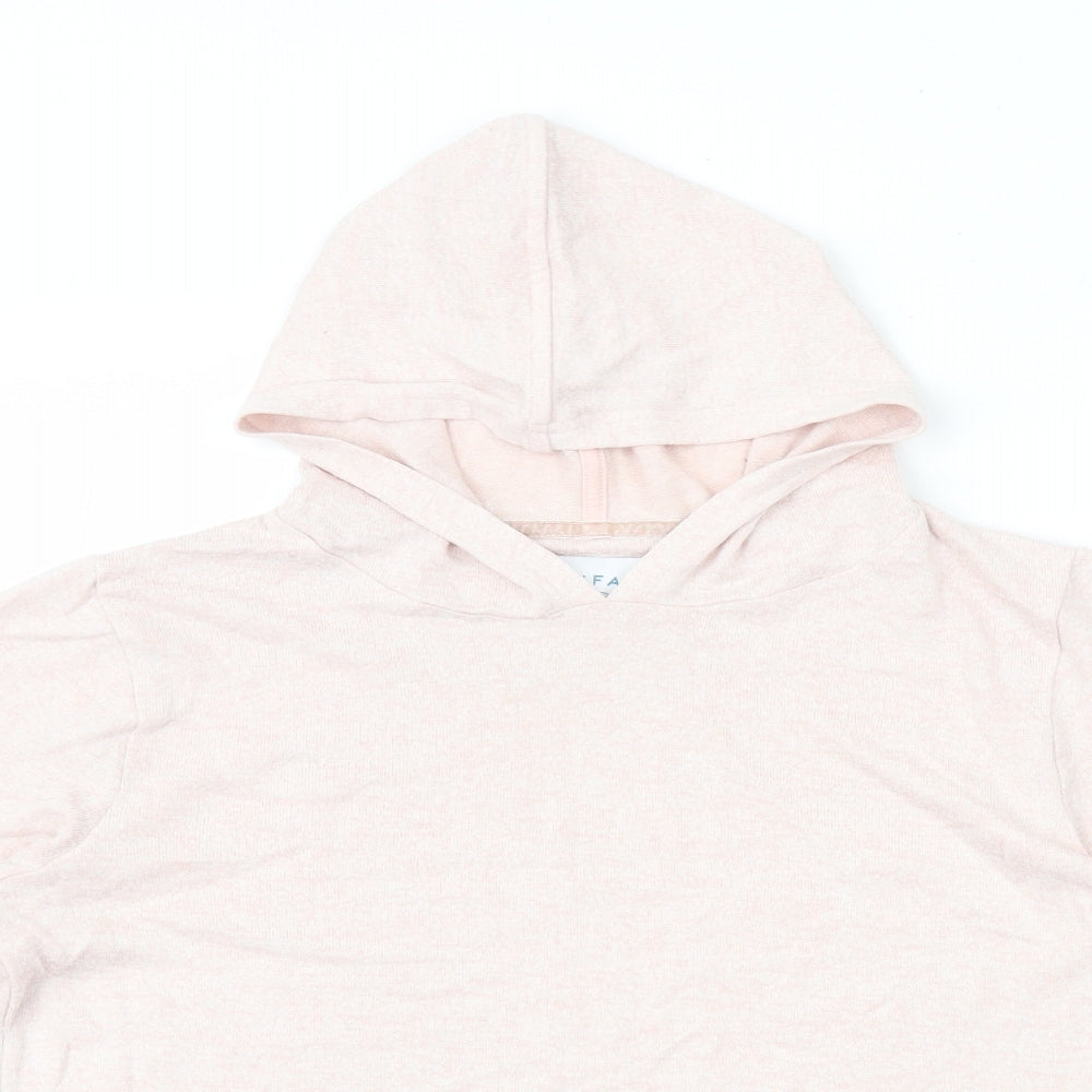Fat Face Girls Pink Viscose Pullover Hoodie Size 12-13 Years Pullover