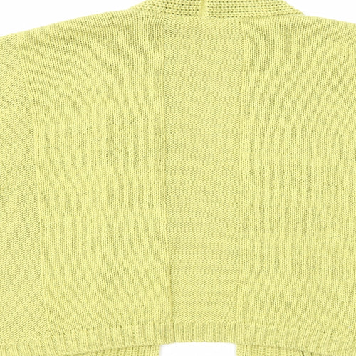 Marks and Spencer Womens Green V-Neck Acrylic Cardigan Jumper Size 10