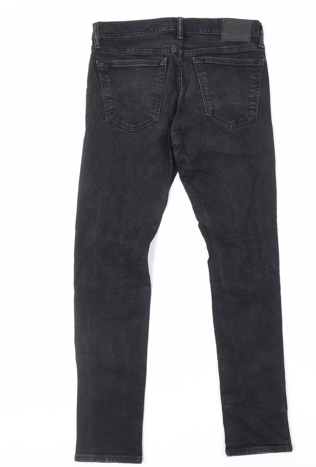 Abercrombie & Fitch Womens Black Cotton Skinny Jeans Size 12 L32 in Regular Zip