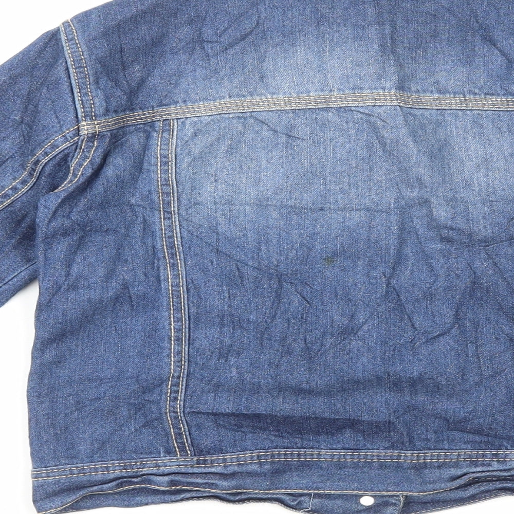 NEXT Girls Blue Jacket Size 11 Years Button